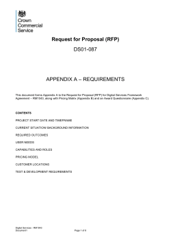 DS01-087 - APPENDIX A - REQUIREMENTS