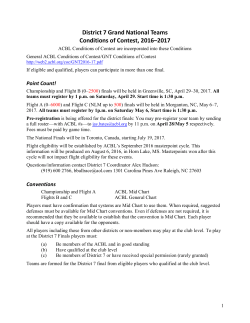 District 7 Grand National Teams Conditions of
