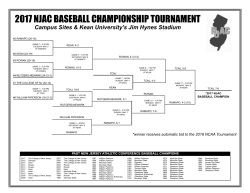 2017 njac baseball championship tournament