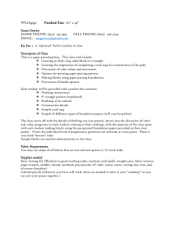 Susan Garrity - Blackfoot Quilt Fest