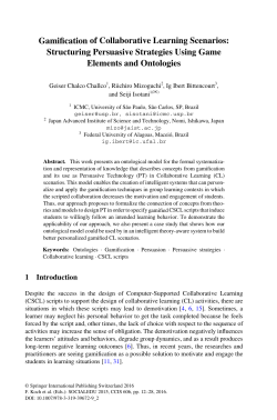 Gamification of Collaborative Learning Scenarios