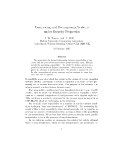 Composing and Decomposing Systems under Security Properties