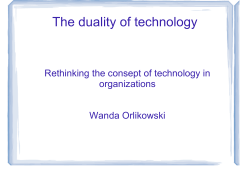 The duality of technology