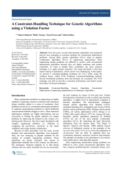 A Constraint-Handling Technique for Genetic Algorithms