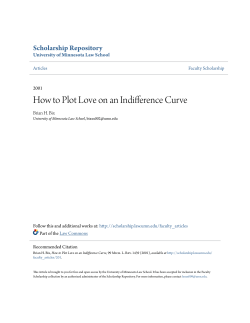 How to Plot Love on an Indifference Curve