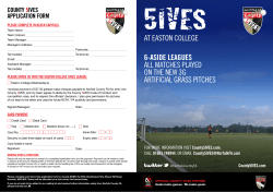 6-aside leagues all matches played on the new 3g