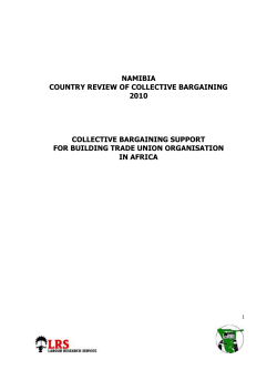 Namibia Collective Bargaining Review 2010