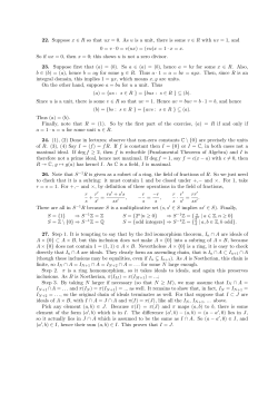 22. Suppose x ∈ R so that ux = 0. As u is a unit, there is some v ∈ R