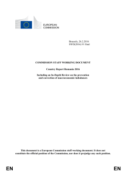 EUROPEAN COMMISSION Brussels, 26.2.2016 SWD(2016) 91 final