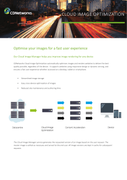 Cloud Image Optimization