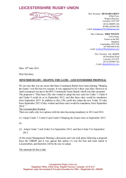 leicestershire rugby union