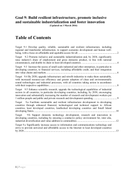 Table of Contents - United Nations Statistics Division