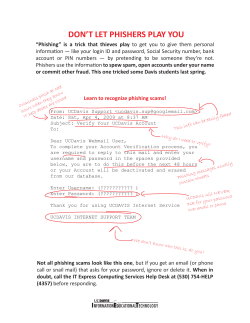 Phishing flyer