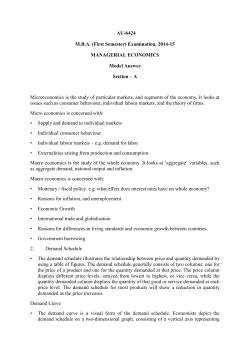 . AU-6424 M.B.A. (First Semester) Examination, 2014