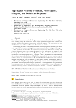 Topological Analysis of Nerves, Reeb Spaces, Mappers