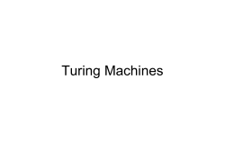 1.4 Turing Machines