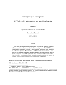 A STAR model with multivariate transition function