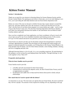 Introduction - Oconee Humane Society