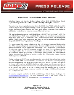 AMSOIL/Mopar Muscle Engine Challenge Winner Announced