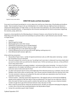 Director - Wymondham Players