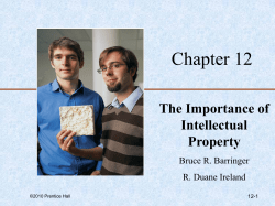The Importance of Intellectual Property
