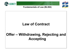 Fundamentals of Law (BL502)