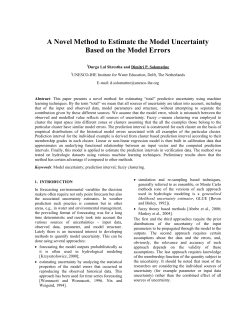 A Novel Method to Estimate the Model Uncertainty Based on the