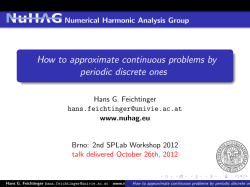 How to approximate continuous problems by periodic discrete ones