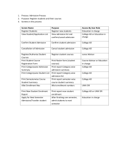 03 Admission Process