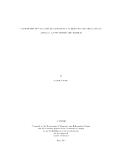 COMPARISON OF FUNCTIONAL DEPENDENCY