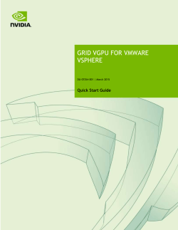 grid vgpu for vmware vsphere