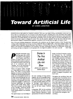 Entries In Artificial Life 4-H Show