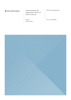 Understanding the Rolling Stock Costs of UK TOCs
