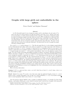 Graphs with large girth not embeddable in the sphere