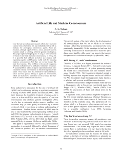 Artificial Life and Machine Consciousness
