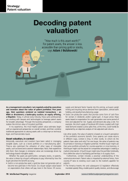 Decoding patent valuation