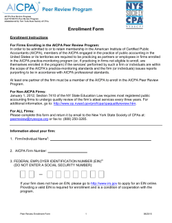 Firm Enrollment Form - The New York State Society of CPAs