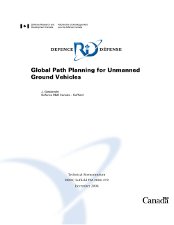Global Path Planning for Unmanned Ground Vehicles