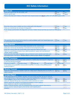IKO Emergency Action Plan