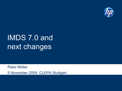 IMDS Rele0ase 7.0 and next changes