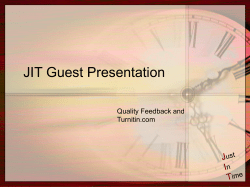 JIT Presentation