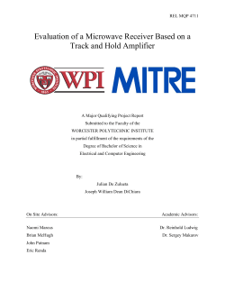 Evaluation of a Microwave Receiver Based on a Track and Hold
