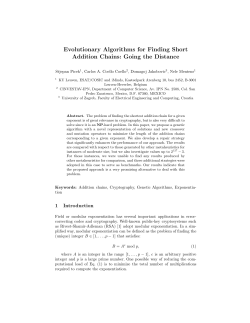Evolutionary Algorithms for Finding Short Addition Chains
