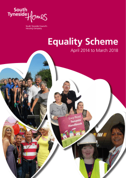 Equality Scheme - South Tyneside Homes