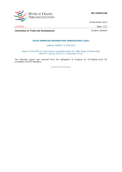 LATIN AMERICAN INTEGRATION ASSOCIATION (LAIA
