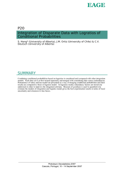 P20 Integration of Disparate Data with Logratios of Conditional