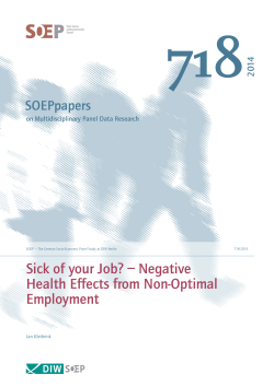 Negative Health Effects from Non-Optimal Employment