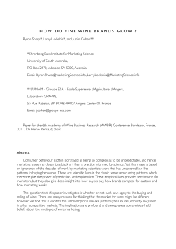 wine grow - Academy of Wine Business Research