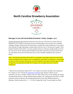 REVISED Strawberry Messages to Use with Facebook and Twitter