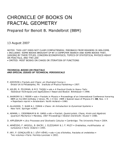 Books on fractals